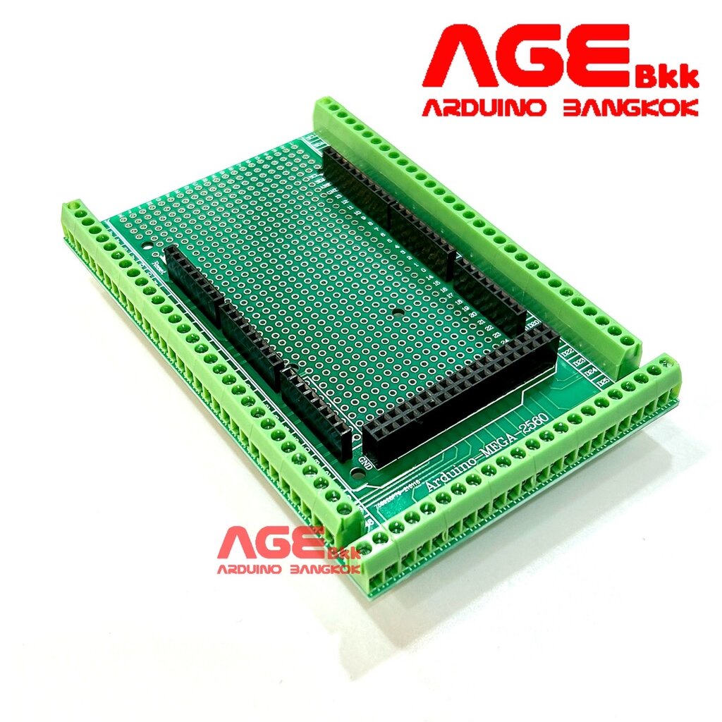 โมดูลขยายขา MEGA2560 แบบ PCB Phototype Screw Terminal Block Arduino ...