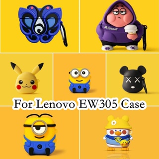 【Case Home】เคสหูฟัง แบบนิ่ม ลายการ์ตูน สําหรับ Lenovo EW305 EW305