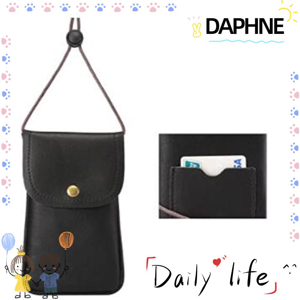 daphne-กระเป๋าใส่โทรศัพท์มือถือ-หนัง-pu-สีดํา-สําหรับผู้หญิง