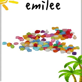 Emilee กระดุมพลาสติก เรซิน ปุ่มกลม ปุ่มสามเหลี่ยม ปุ่มตกแต่งน่ารัก