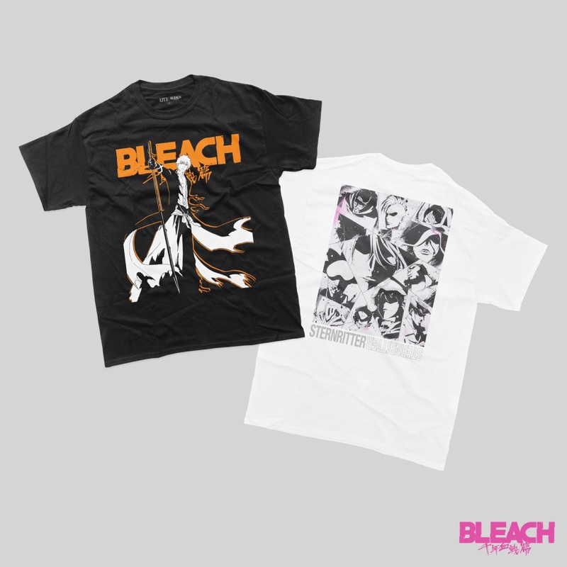 เวลา a Uniqlo X BLEACH สงครามเลือดทั้งปี เสื้อยืด ลายการ์ตูนอนิเมะ