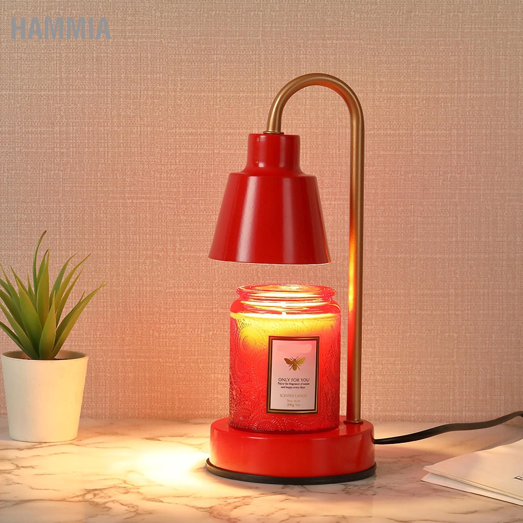 hammia-โคมไฟอุ่นเทียนในครัวเรือนปรับโคมไฟตั้งโต๊ะแฟชั่นพร้อมฐานเหล็กโคมไฟอโรมาโคมไฟเทียน