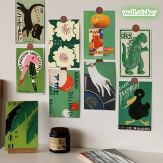 สติกเกอร์ติดผนัง รูปการ์ด สไตล์ญี่ปุ่นย้อนยุค คุณภาพสูง สําหรับตกแต่งบ้าน หอพัก DIY มี 40 ชิ้น