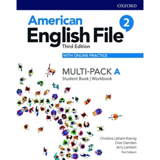 Bundanjai (หนังสือเรียนภาษาอังกฤษ Oxford) American English File 3rd ED 2A : Student Book+Workbook Multi-Pack with