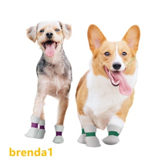 【COD】รองเท้าบูท กันน้ํา กันฝุ่น ใช้แล้วทิ้ง พร้อมสายรัดปรับได้ สําหรับสัตว์เลี้ยง สุนัข 20 ชิ้น