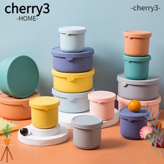Cherry3 กล่องอาหารกลางวัน พร้อมฝาปิด กันรั่ว หลากสี