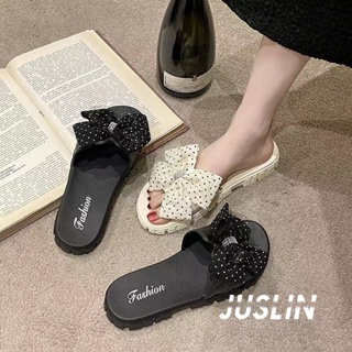 JUSLIN  รองเท้าแตะหญิง รองเท้าแตะ รองเท้า รองเท้าหัวโต เพิ่มความสูง 081226 Korean Style ทันสมัย Beautiful สวย B90H1ZL 37Z230910