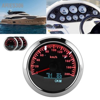 Aries306 85mm GPS Speedometer Odometer Direction Angle แสดงผล เครื่องมือมัลติฟังก์ชั่นสำหรับรถจักรยานยนต์ เรือ รถ