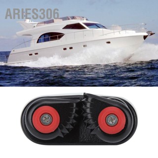 Aries306 อลูมิเนียมสีดำเชือกยึดหัวเข็มขัด Anchor Cam Cleat สำหรับเรือคายัคเรือยอชท์อุปกรณ์เสริม