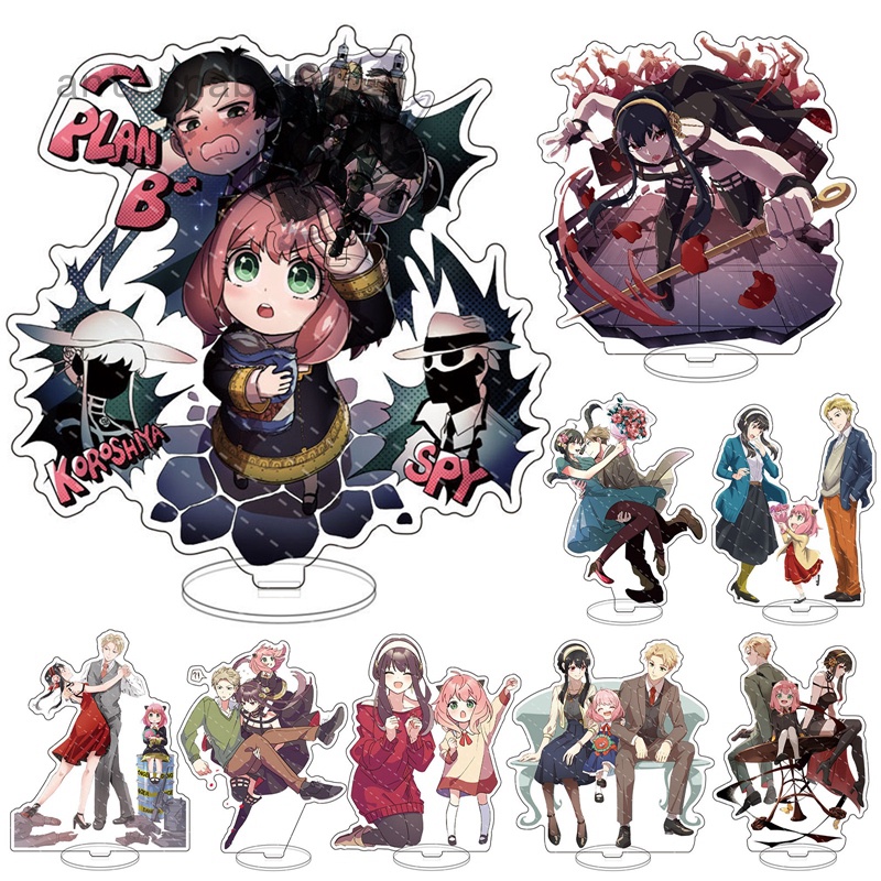 โมเดลฟิกเกอร์อะคริลิค-ab-anime-spy-x-family-ของเล่นสําหรับเด็ก