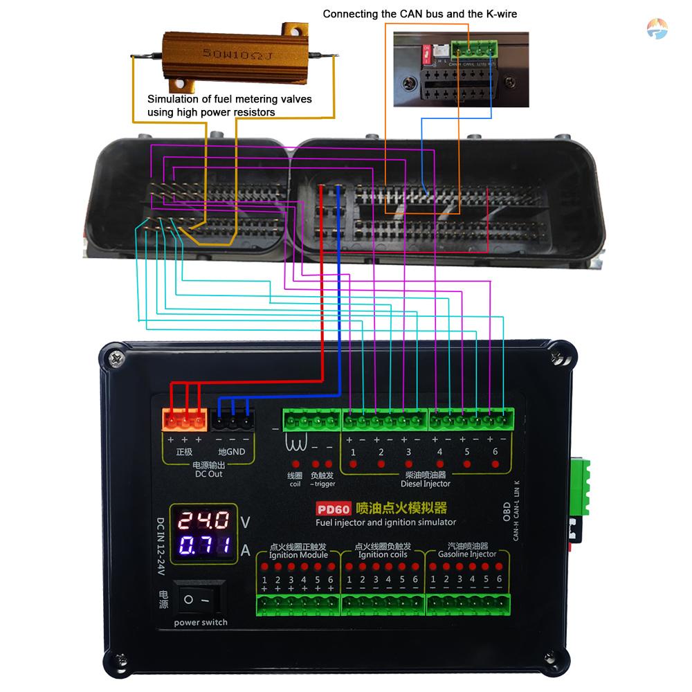 fash-บอร์ดทดสอบแพลตฟอร์มการบํารุงรักษา-ecu-หัวฉีดน้ํามันเชื้อเพลิง-pd60-สําหรับเบนซิน-และ-derv