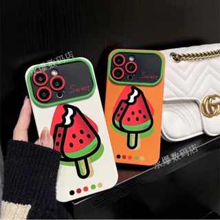 เคสมือถือ แบบนิ่ม ลายไอศกรีม แตงโม 3L3K สําหรับ max14pro11 7p iPhone13pro12 iPhone