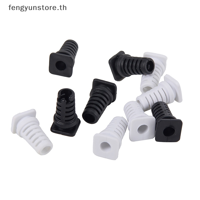 yunstore-ปลอกยางเชื่อมต่อสายเคเบิล-ยาว-5-0-มม-สีดํา-สีขาว-สําหรับชาร์จโทรศัพท์มือถือ-10-ชิ้น