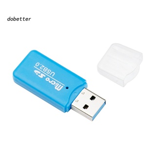 &lt;Dobetter&gt; เครื่องอ่านการ์ดหน่วยความจํา Micro SD USB 20 TF ขนาดเล็ก แบบพกพา สําหรับคอมพิวเตอร์ แล็ปท็อป PC