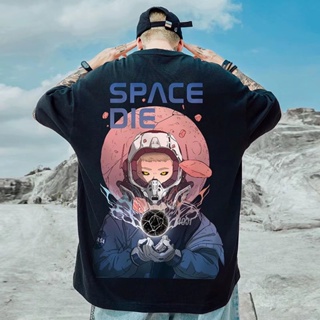 S-8XL Tide brand Japanese cartoon printed short-sleeved T-shirt men and women trend Harajuku style personality hip-_03