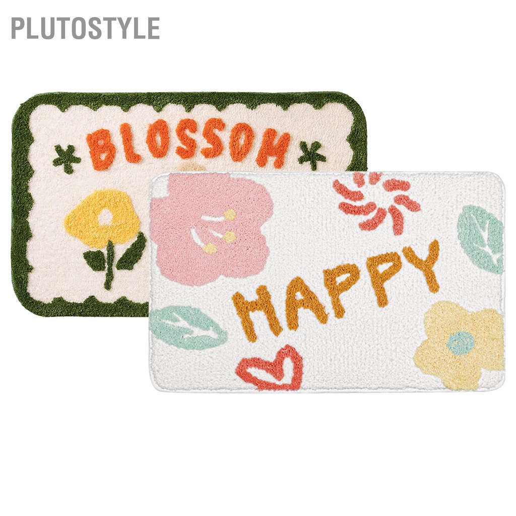 plutostyle-เสื่ออาบน้ำการ์ตูนน่ารักต้านทานการลื่นนุ่มดูดซับสูงพรมสำหรับห้องน้ำห้องนอนห้องครัว