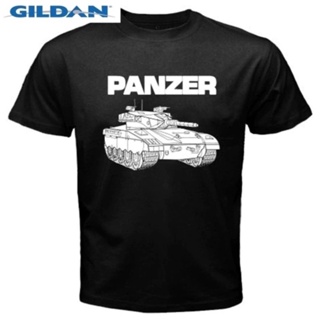 เสื้อเชิ้ตแขนสั้น เสื้อไม่ต้องรีด เสื้อยืดแขนสั้น เสื้อยืดไม่ต้องรีด Panzer Tank Division German Army Men T-Shirt High Q