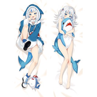 ปลอกหมอน พิมพ์ลายอนิเมะ VTuber Gawr Gura Dakimakura Otaku Waifu 2 ด้าน