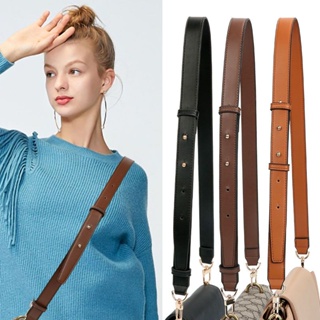 สายสะพายกระเป๋าหนังแท้ หนัง PU ปรับได้ ปรับระดับได้ Leather Shoulder Sling Strap Replacement