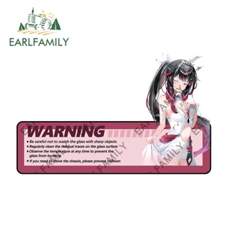 Earlfamily สติกเกอร์คําเตือน Genshin Impact ป้องกันรอยขีดข่วน สําหรับติดประตูรถยนต์ 13 ซม. x 8.0 ซม.