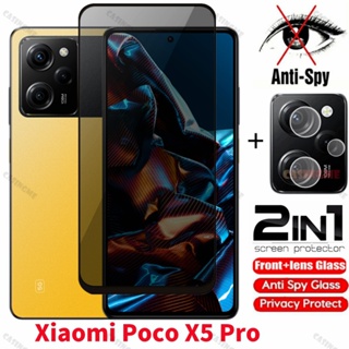 ฟิล์มกระจกนิรภัยกันรอยหน้าจอ ป้องกันการแอบมอง สําหรับ Xiaomi PocoX5 Pro Poco X5 Pro X5Pro X4 X3 GT 2023 4G 5G