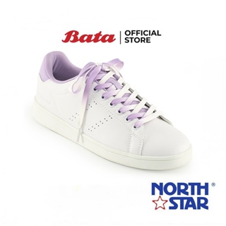 Bata บาจา ยี่ห้อ North Star รองเท้าผ้าใบแบบผูกเชือก รองเท้าแฟชั่น สนีกเกอร์ สำหรัผู้หญิง สีส้ม 5203072 สีเขียว 5207072 สีม่วง 5209072