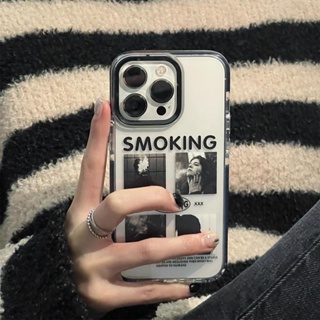 เคสโทรศัพท์มือถือแบบนิ่ม ใส กันกระแทก ลาย Noir สําหรับ Iphone 11 Pro Max 12 13 14 Pro Max 7 8 Plus SE2020 XS Max XS Plus Max