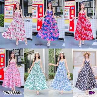 S4U 💗พร้อมส่ง  เดรส แขนกุด มีสายผูกคล้องคอ และสายผูกหลัง เสื้อผ้าแฟชั่นผู้หญิง ชุดไปทะเล ชุดเซ็ท ชุดเดรส สาวอวบ