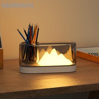  Aquarius316 น่ารักเนอสเซอรี่แสง LED สไตล์ภูเขาที่ใส่ปากกา 3 โหมดสีหรี่แสงได้เด็กไฟกลางคืนสำหรับห้องนอนสำนักงานโรงเรียน