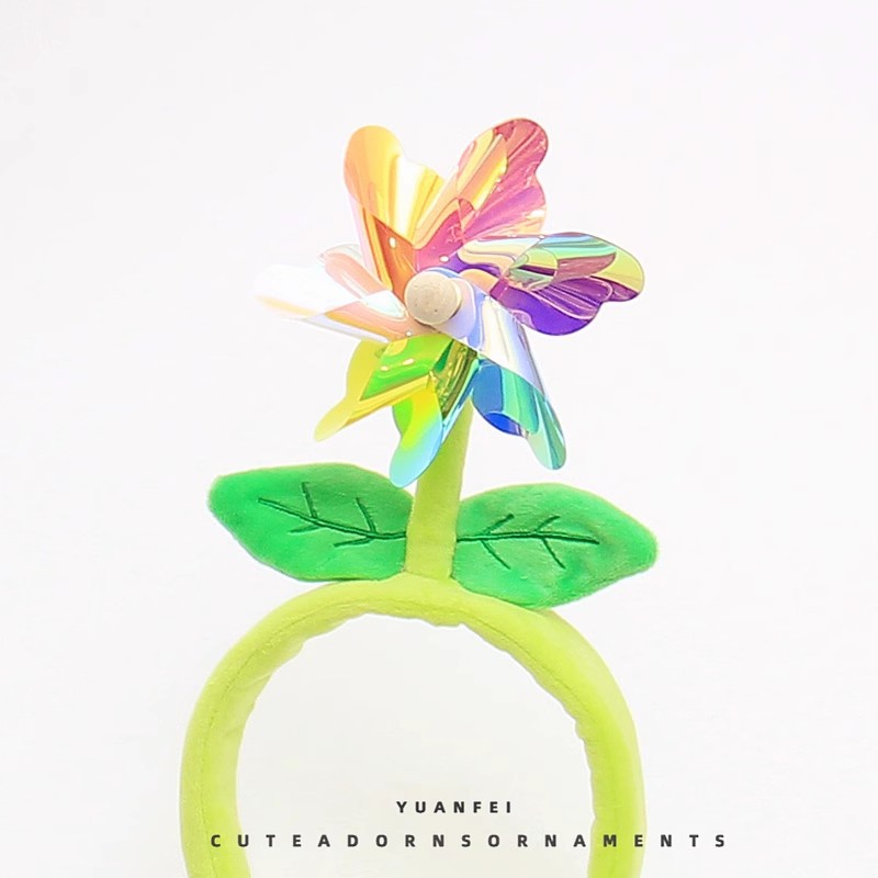 ที่คาดผม-รูปการ์ตูนกังหันลม-ดอกไม้น่ารัก-สีสันสดใส-แบบสร้างสรรค์-เครื่องประดับ-สําหรับเด็กผู้หญิง