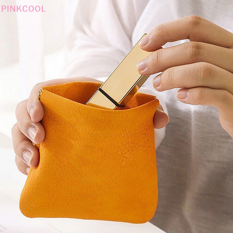 pinkcool-ขายดี-กระเป๋าหนัง-เก็บเหรียญ-กุญแจ-เครื่องประดับ-หูฟัง