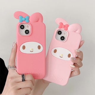 เคสโทรศัพท์มือถือ ซิลิโคนนิ่ม ลาย Sanrio Melody สําหรับ iPhone 14 13 12 Pro Max