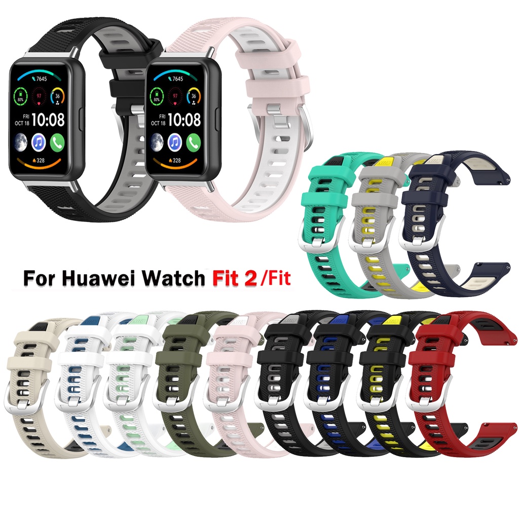 สายนาฬิกาข้อมือ-ซิลิโคนนิ่ม-แบบเปลี่ยน-สําหรับ-huawei-watch-fit-2