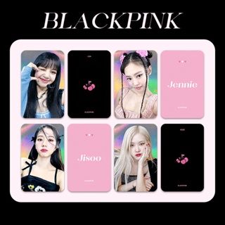 โปสการ์ดโฮโลแกรมเลเซอร์ BLACK-PINK HOLOGRAPHIC COMEBACK อัลบั้ม Jennie Lisa Jisoo Rose Kpop 4 ชิ้น ต่อชุด