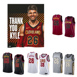 Cleveland Cavaliers #26 Kyle Korver เสื้อสเวตเตอร์ของเสื้อบาสเก็ตบอล NBA Jersey