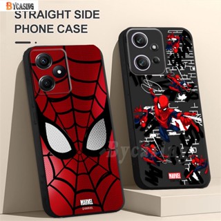 เคสโทรศัพท์มือถือ ยางนิ่ม ขอบตรง ลายการ์ตูนสไปเดอร์แมน สําหรับ Samsung A24 A14 A03S A04E A04S M53 5G A13 A03 A23 A10S A20S A20 A52 A51 A71 A21S A32 4G A22 4G M32