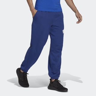 adidas ไลฟ์สไตล์ กางเกงขายาวพิมพ์ลาย adidas Sportswear Future Icons Logo ผู้ชาย สีน้ำเงิน H39799