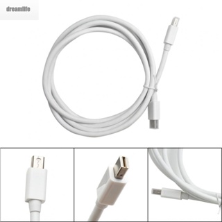【DREAMLIFE】New Mini DP to Mini DP Male to Male White Notebook Computer 1.8m Adapter Wire