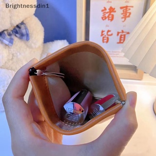 [Brightnessdin1] กระเป๋าใส่หูฟัง หนัง PU ขนาดเล็ก แบบพกพา อุปกรณ์เสริม สําหรับสายเคเบิล