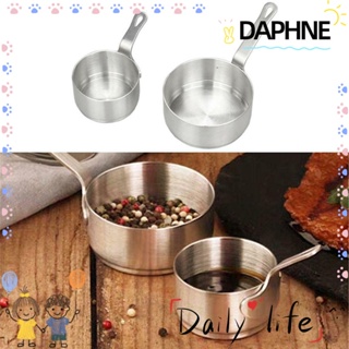 Daphne กระทะสเตนเลส ขนาดเล็ก ไม่ติดผิว สําหรับทอดซอส กาแฟ นม