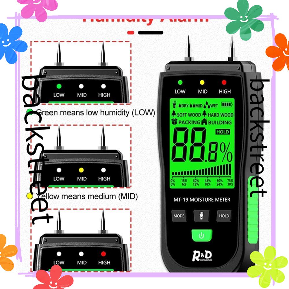 backstreet-เครื่องวัดความชื้นไม้-mt-19-เครื่องวัดความชื้นติดผนัง-แบบมืออาชีพ-มัลติฟังก์ชั่น