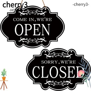 Cherry3 ป้ายแขวน แบบสองด้าน พร้อมแหวนเปิด ปิด สไตล์นักธุรกิจ