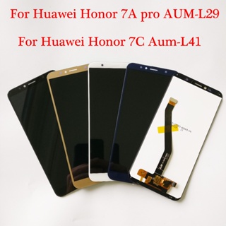 【พร้อมส่ง】อะไหล่หน้าจอสัมผัสดิจิทัล Lcd 5.7 นิ้ว สําหรับ Huawei Honor 7A Honor 7A pro aum-l29 Honor 7C V2JZ
