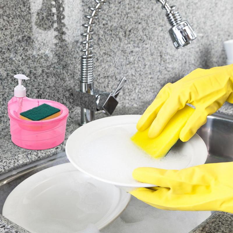 creative-soap-dispensing-box-ชุดแปรงล้างจานคู่มือกดทำความสะอาดภาชนะบรรจุของเหลวด้วยมือกดสบู่-ออแกไนเซอร์-เครื่องล้างจานในครัวทำความสะอาด-เครื่องมือ-cod