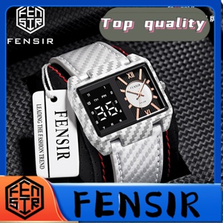 Fensir FENSIR พร้อมส่ง นาฬิกาข้อมือลําลอง หน้าจอสัมผัส ทรงสี่เหลี่ยม กันน้ํา สีดํา สไตล์ฮิปฮอป สําหรับผู้ชาย @-