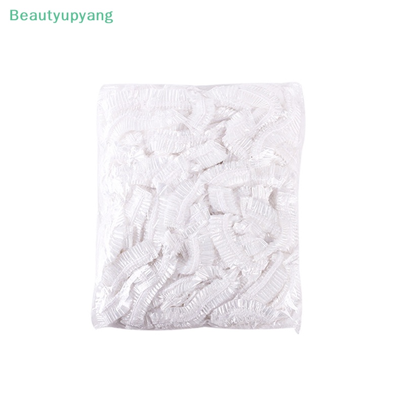 beautyupyang-หมวกคลุมผมพลาสติก-กันน้ํา-แบบใช้แล้วทิ้ง-สําหรับย้อมสีผม-โรงแรม-100-ชิ้น-ต่อชุด