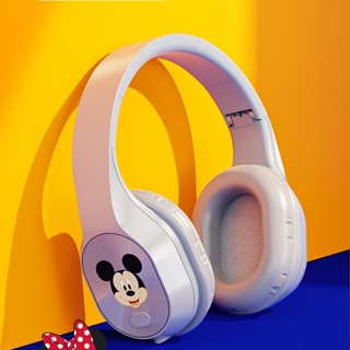 Disney T5 หูฟังบลูทูธ 5.3 ไร้สาย ลายมิกกี้ มินนี่เมาส์ HiFi คุณภาพเสียงยาวนาน เสียง 9D การ์ด Tf พร้อมไมโครโฟน