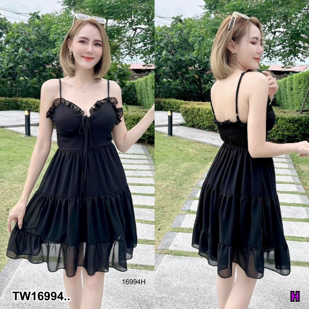 s4u-พร้อมส่ง-มินิเดรส-สายเดี่ยว-ปรับสายได-สม็อคด้านหลัง-เสื้อผ้าผู้หญิง-ชุดเซ็ท-เดรส-ชุดไปทะเล-เสื้อผ้าสาวอวบ