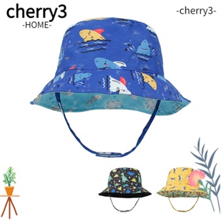 Cherry3 หมวกปีกกว้าง หมวกชายหาด UPF 50+ สําหรับเด็ก