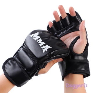 Doggerd ถุงมือชกมวย ครึ่งนิ้ว สําหรับผู้ใหญ่ Sanda training MMA fighting UFC Muay Thai fighting boxing gloves